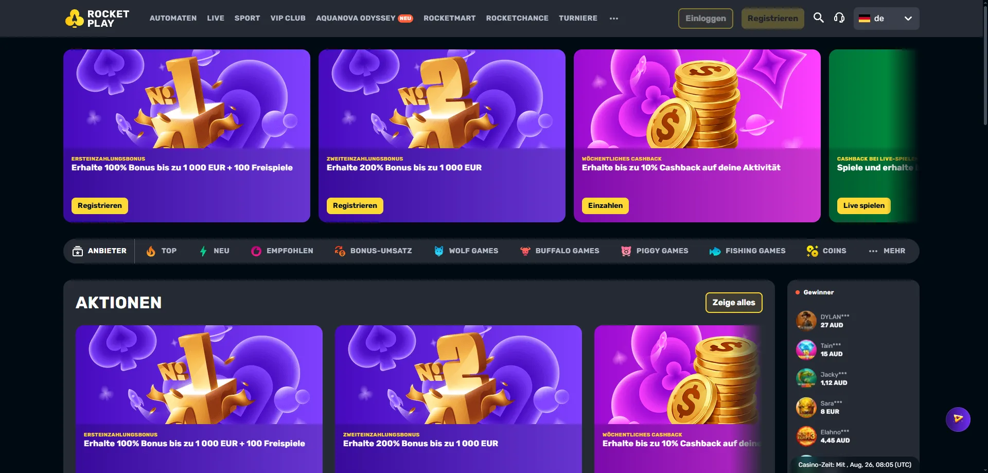 Rocketplay Casino Australia official homepage – real money games 2026